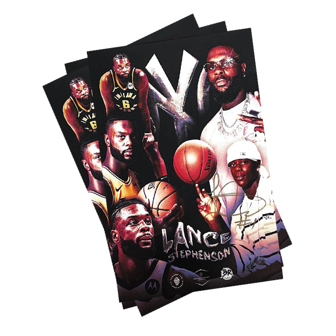 Lance Stephenson Signed A3 Poster