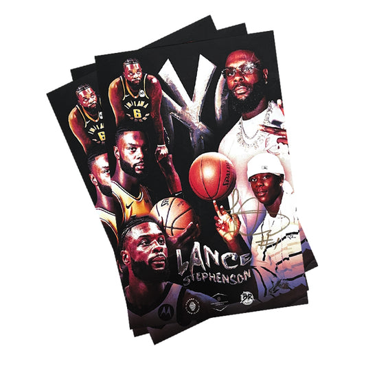 Lance Stephenson Signed A3 Poster